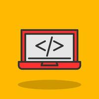 code programming Vector Icon Design
