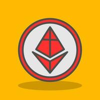 ethereum vector icono diseño