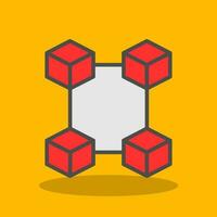 Blockchain Vector Icon Design