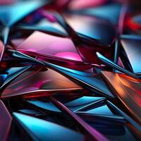 3d Rendered Colorful Glossy and Matte Ultra HD Geometric Background Wallpaper photo
