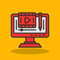 Edit video Vector Icon Design