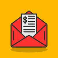 Paycheck Vector Icon Design