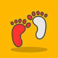 Footprint Vector Icon Design