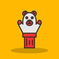 Hand puppet Vector Icon Design