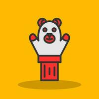 Hand puppet Vector Icon Design