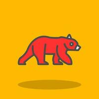 diseño de icono de vector de oso