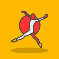 Trapeze artist Vector Icon Design