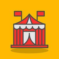 diseño de icono de vector de carpa de circo