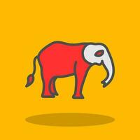 diseño de icono de vector de elefante