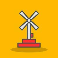 Windmill Vector Icon Design