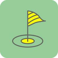 mini golf vector icono diseño