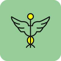 Caduceus Vector Icon Design