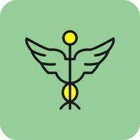 Caduceus Vector Icon Design