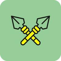 Spear Vector Icon Design