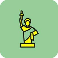 estatua vector icono diseño