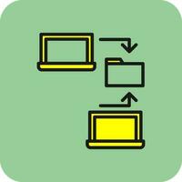 Data sharing Vector Icon Design