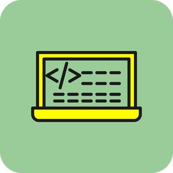 codificación vector icono diseño