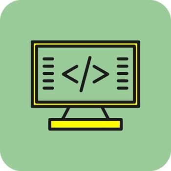 Coding Vector Icon Design