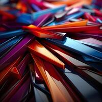 3d Rendered Colorful Glossy and Matte Ultra HD Geometric Background Wallpaper photo