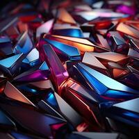 3d Rendered Colorful Glossy and Matte Ultra HD Geometric Background Wallpaper photo