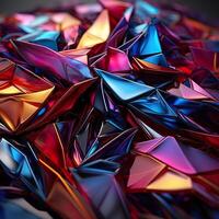 3d Rendered Colorful Glossy and Matte Ultra HD Geometric Background Wallpaper photo