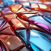3d Rendered Colorful Glossy and Matte Ultra HD Geometric Background Wallpaper photo