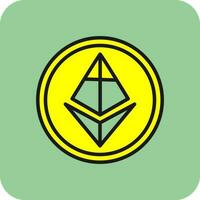 ethereum vector icono diseño