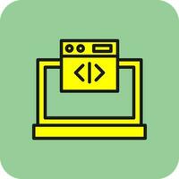 Web coding Vector Icon Design