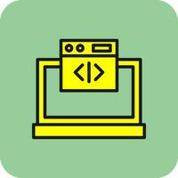 Web coding Vector Icon Design