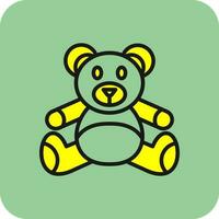 diseño de icono de vector de oso de peluche