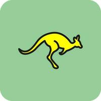Kangaroo Vector Icon Design