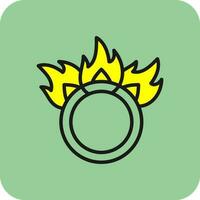 Ring of fire Vector Icon Design