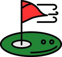 diseño de icono de vector de golf