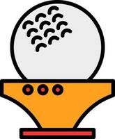 diseño de icono de vector de pelota de golf