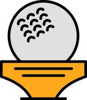 Golf ball Vector Icon Design