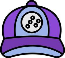 diseño de icono de vector de gorra de béisbol