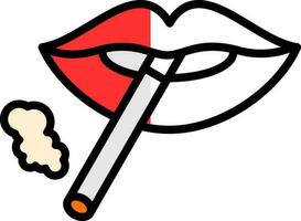 Lips Vector Icon Design