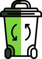 Recycle Bin Vector Icon Design