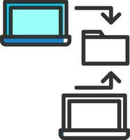 Data sharing Vector Icon Design