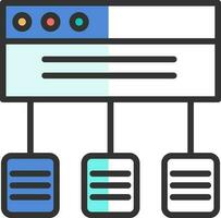 Data flow Vector Icon Design