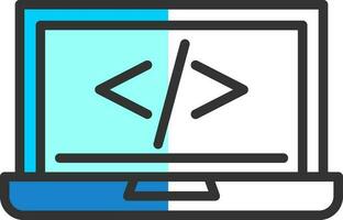 code programming Vector Icon Design