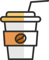 Paper cup Vector Icon Design