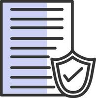 File protection Vector Icon Design