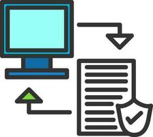 diseño de icono de vector de transferencia de datos