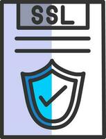 ssl vector icono diseño