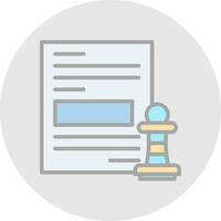 Content strategy Vector Icon Design