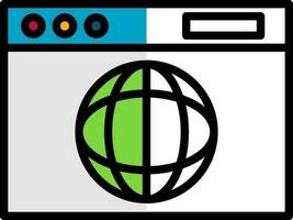 Web browser Vector Icon Design