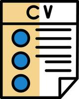 CV Vector Icon Design