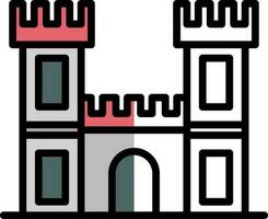 diseño de icono de vector de castillo