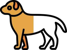 diseño de icono de vector de perro